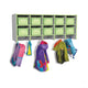 10SectionWallMountCoatLocker