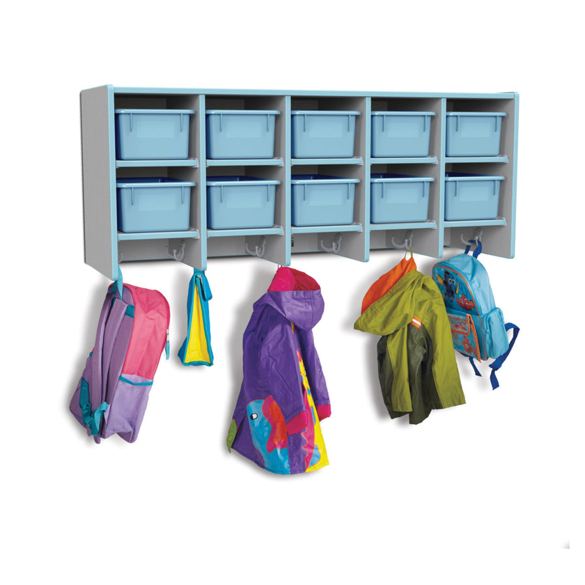 10SectionWallMountCoatLocker