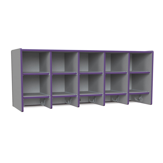 10SectionWallMountCoatLocker