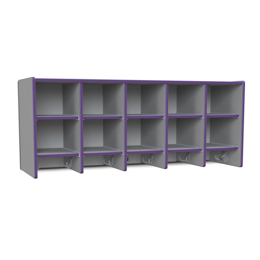 10SectionWallMountCoatLocker
