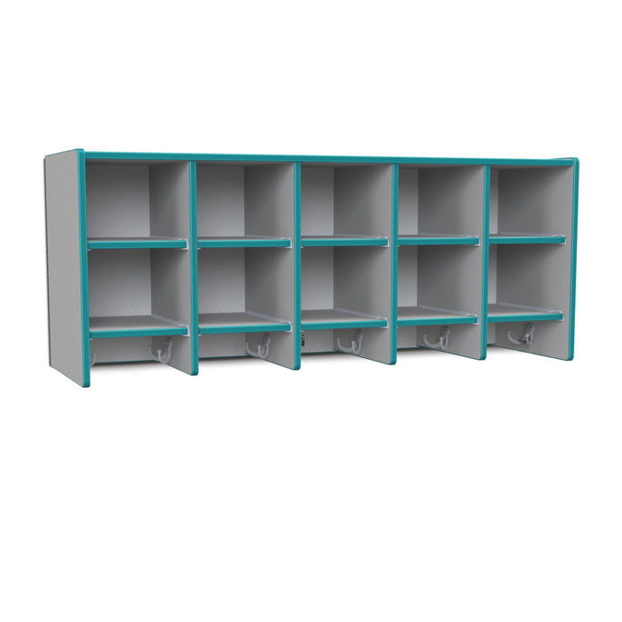 10SectionWallMountCoatLocker
