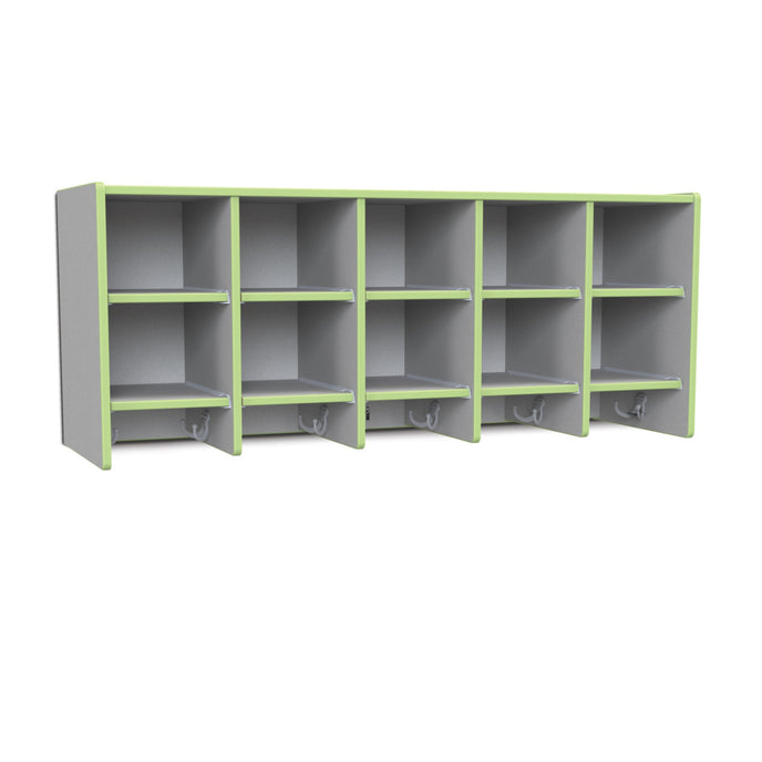 10SectionWallMountCoatLocker