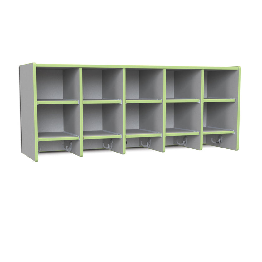 10SectionWallMountCoatLocker