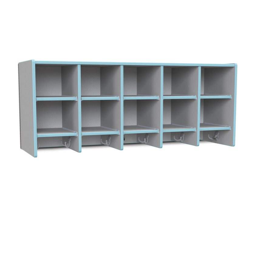 10SectionWallMountCoatLocker