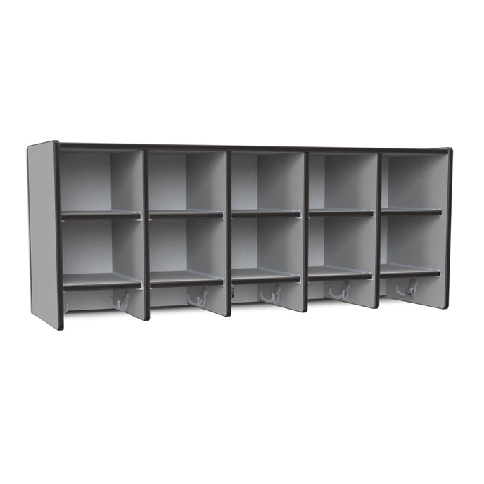10SectionWallMountCoatLocker