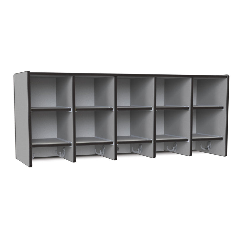 10SectionWallMountCoatLocker
