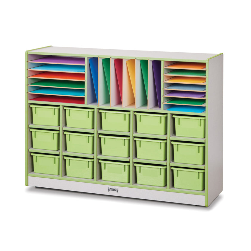 Rainbow Accents Sectional Cubbie-Tray Mobile Unit