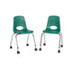 18" Mobile Chair with Casters, 2-Pack