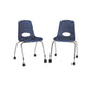 18" Mobile Chair with Casters, 2-Pack