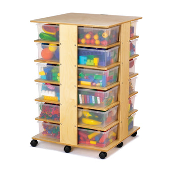 24 Tub Tower - With Colored Bins