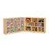 25 Cubbie-Tray Mobile Fold-n-Lock - with Clear Trays