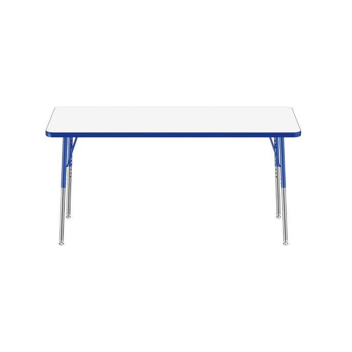 24 x 60 Rectangle Dry-Erase Activity Table - WhiteboardBlue