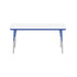 24 x 60 Rectangle Dry-Erase Activity Table - WhiteboardBlue