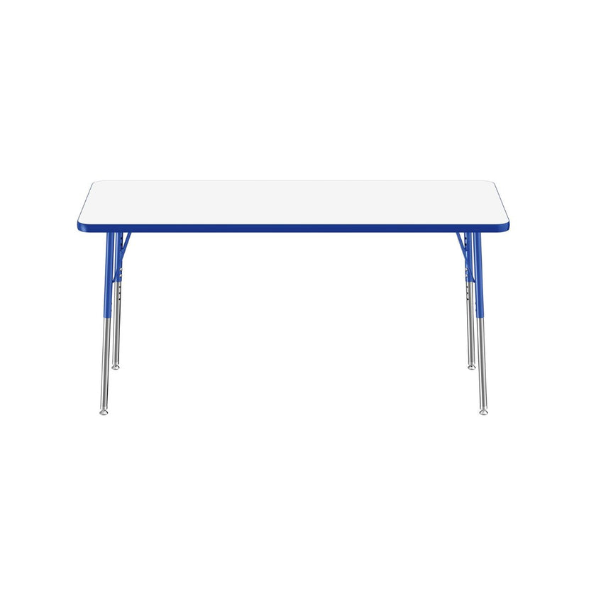 24 x 60 Rectangle Dry-Erase Activity Table - WhiteboardBlue