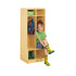 2 Section Coat Locker with Step