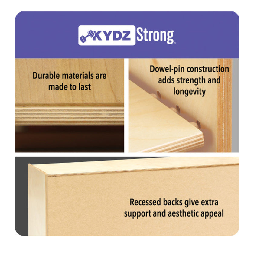 5 Section Coat Locker with Step