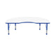 48 x 72 Kidney Dry-Erase Activity Table - WhiteboardBlue