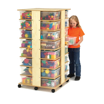 32 Tub Tower - With Clear Bins