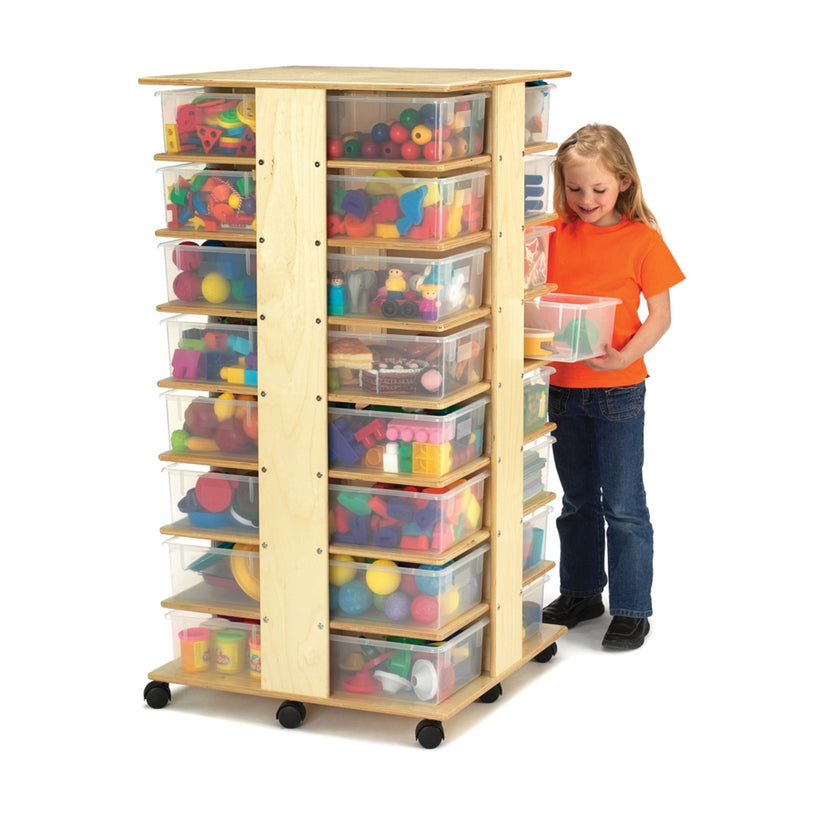 32 Tub Tower - With Clear Bins