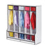 Rainbow Accents 5 Section Coat Locker with Step