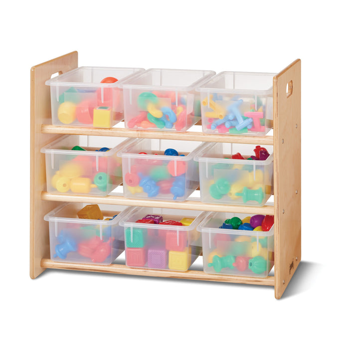 Cubbie-TrayStorageRack Clear Bin