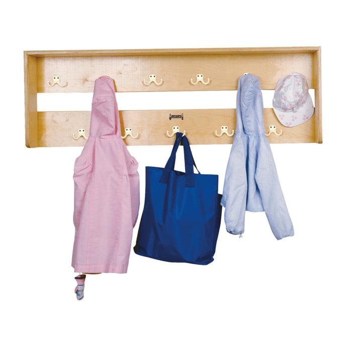 Double Wall Mount Coat Rail