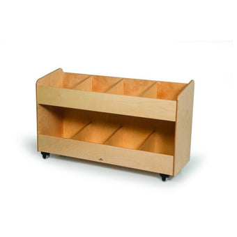 Eight Section Mobile Book Organizer