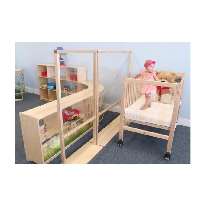 Floor Standing Acrylic Partition 25W