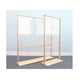 Floor Standing Acrylic Partition 48W