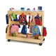 Mobile Backpack Cart – with Clear Cubbie-Trays