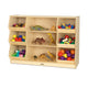 Open Storage with Beveled Front