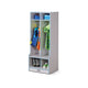 Rainbow Accents 2 Section Coat Locker with Step