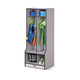 Rainbow Accents 2 Section Coat Locker with Step
