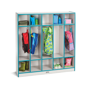 Rainbow Accents 5 Section Coat Locker