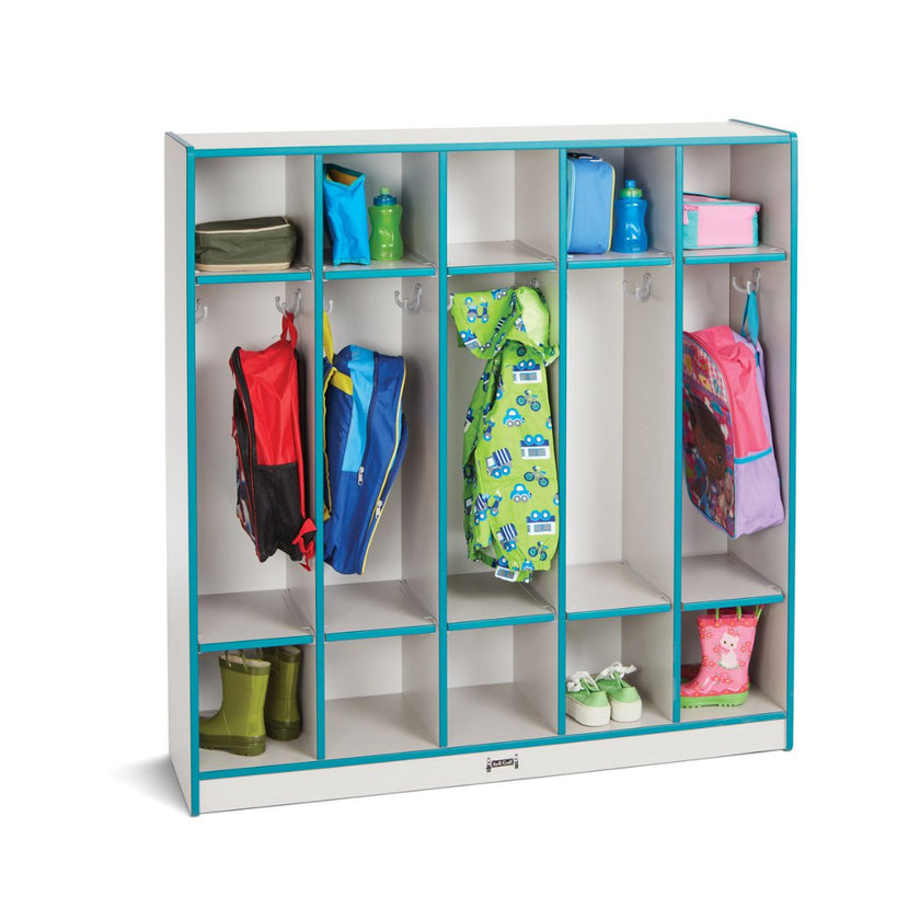Rainbow Accents 5 Section Coat Locker