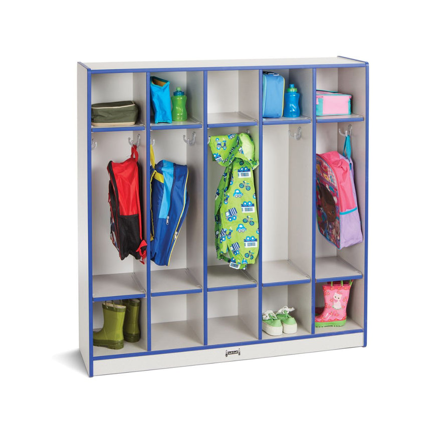 Rainbow Accents 5 Section Coat Locker