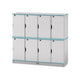 Rainbow Accents Stacking Lockable Lockers