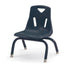 Stacking Chair with Powder-Coated Legs