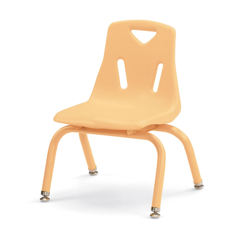 Stacking Chair with Powder-Coated Legs