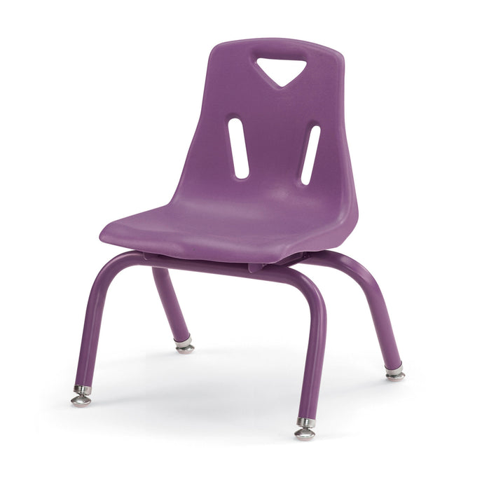 Stacking Chair with Powder-Coated Legs
