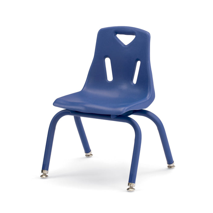 Stacking Chair with Powder-Coated Legs