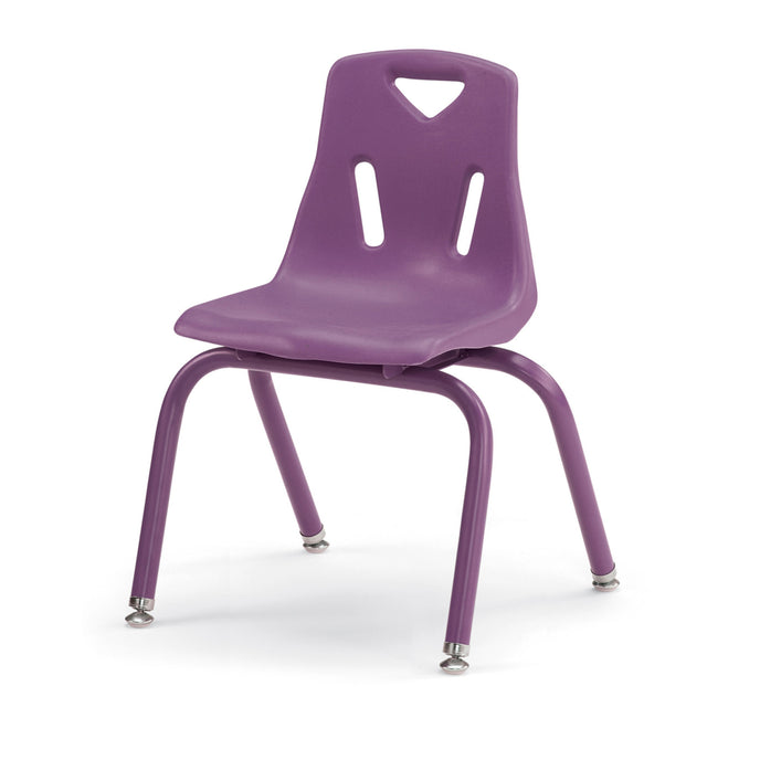 Stacking Chair with Powder-Coated Legs
