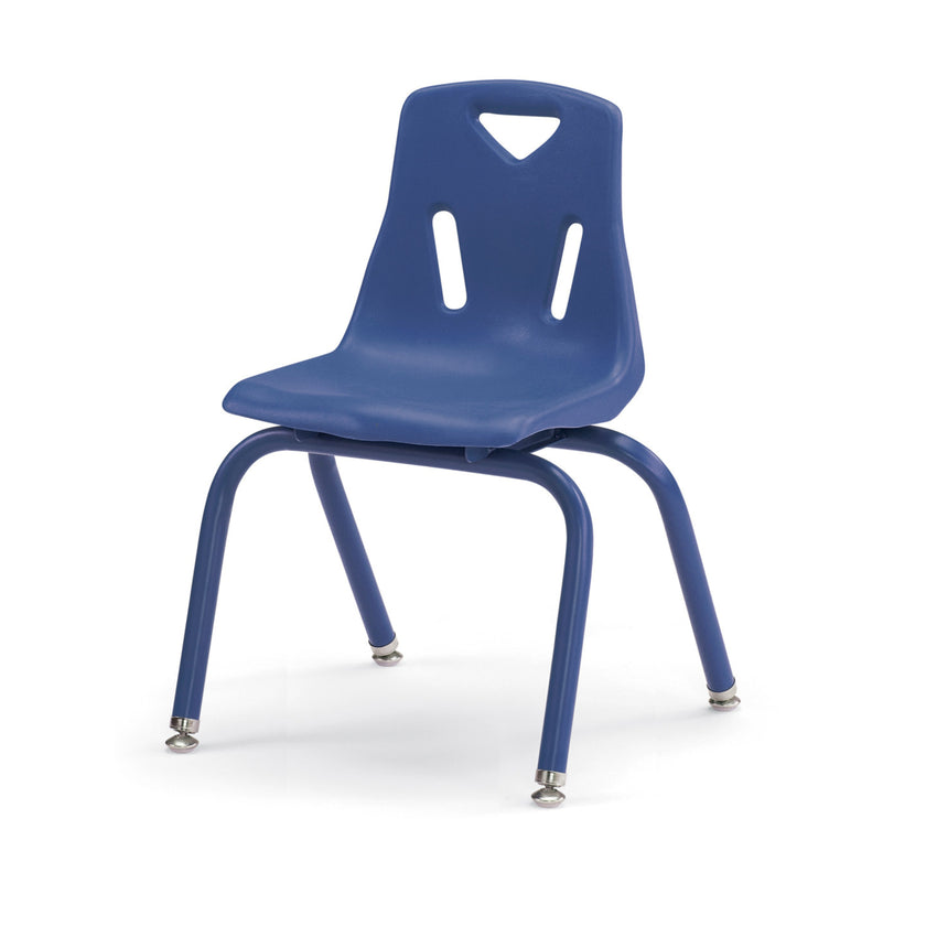 Stacking Chair with Powder-Coated Legs