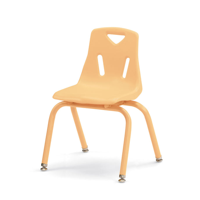 Stacking Chair with Powder-Coated Legs