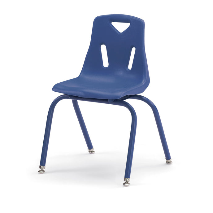 Stacking Chair with Powder-Coated Legs