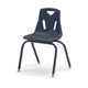 Stacking Chair with Powder-Coated Legs