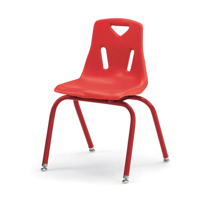 Stacking Chair with Powder-Coated Legs