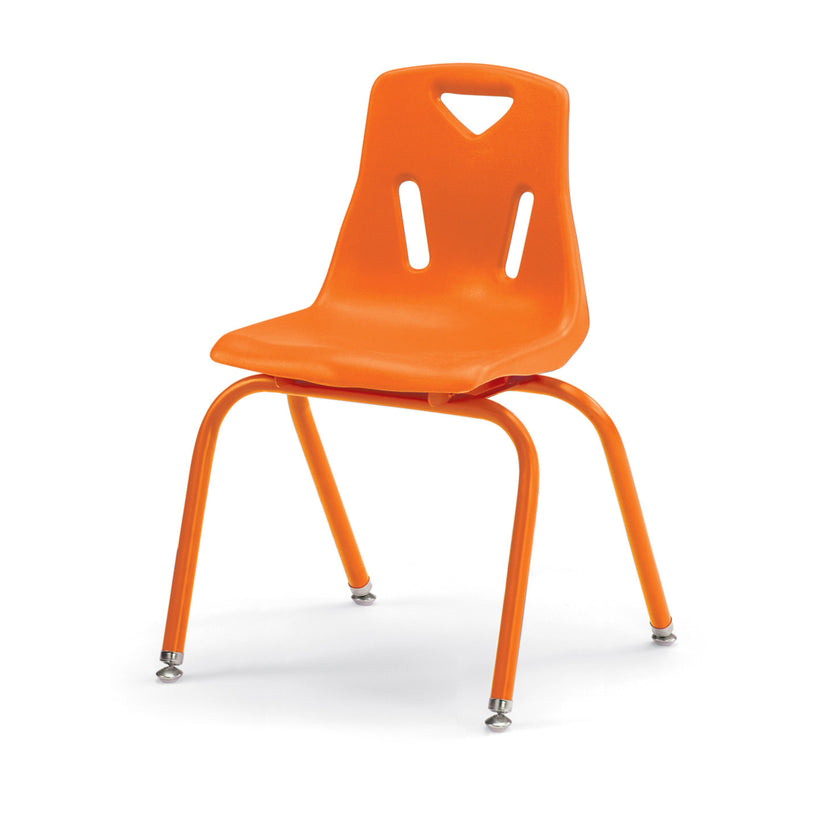 Stacking Chair with Powder-Coated Legs