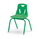 Stacking Chair with Powder-Coated Legs