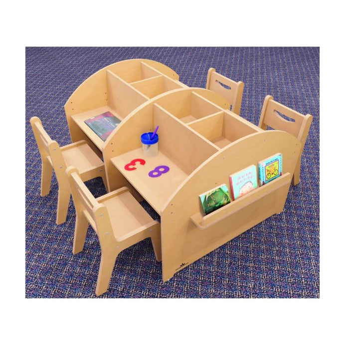 Two Student Adjustable Library Desk